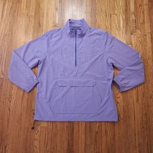 Mizzen Main Leeward Mens Pullover Size L Performance Big Pocket Golf 1/4 Zip